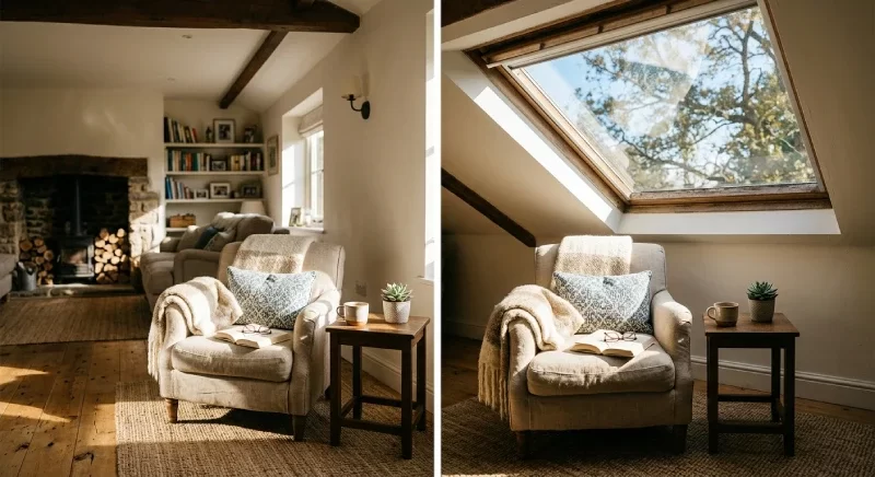 Apport solaire maximisé avec une fenêtre de toit