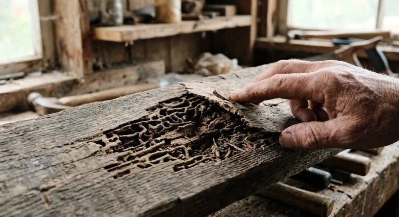 Dégâts causés par les termites